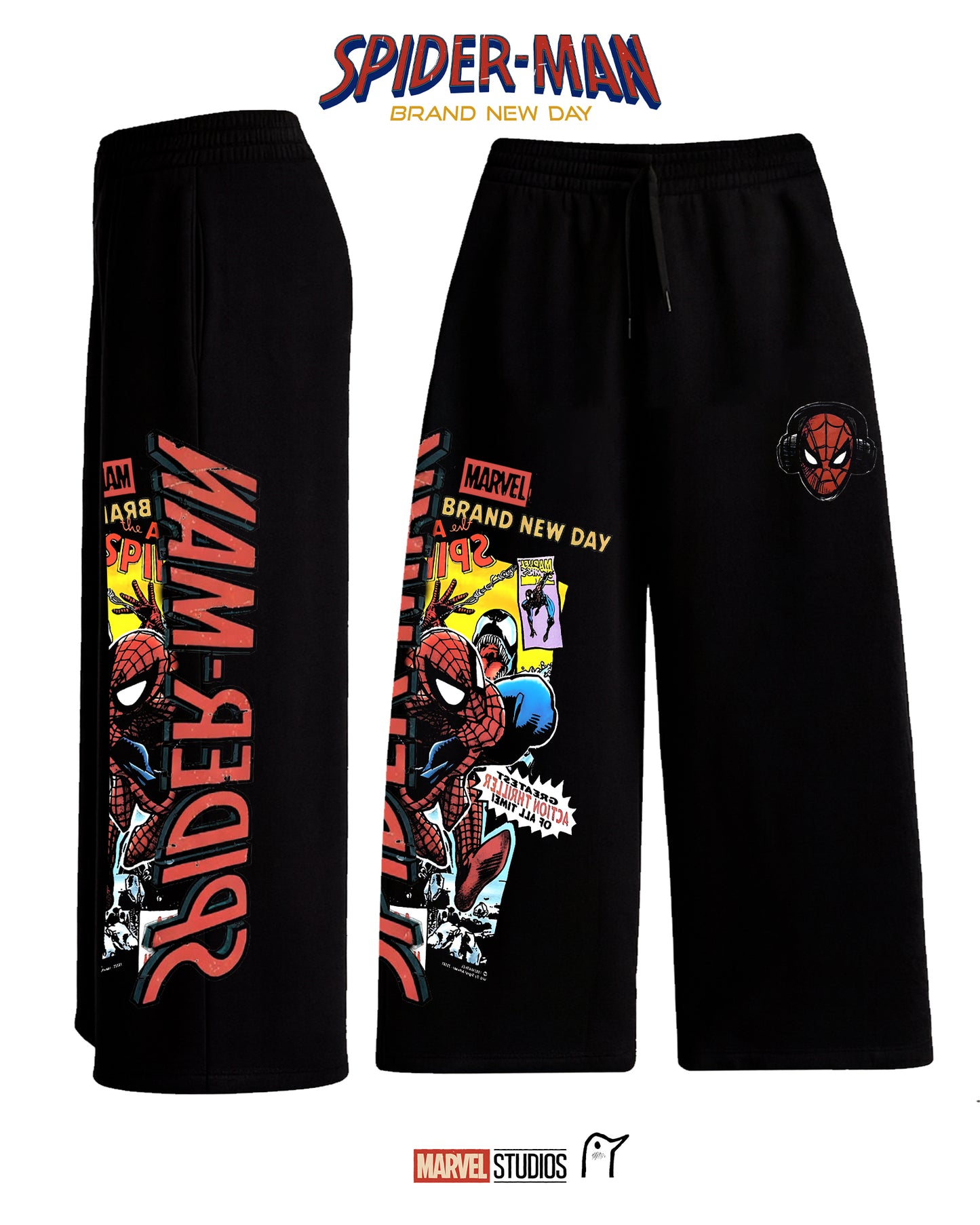 Pans Baggy SPIDERMAN NEGRO
