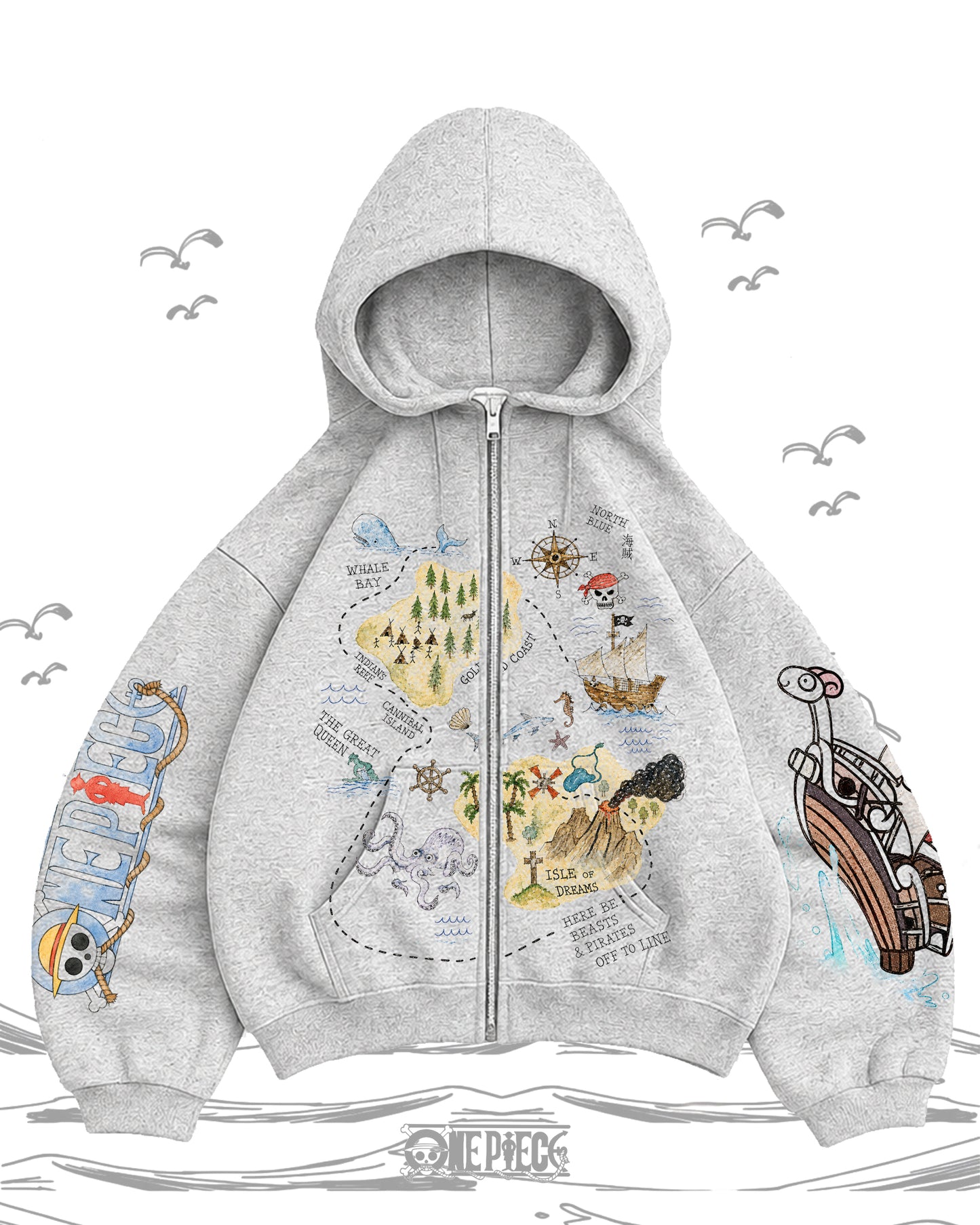 Zip Hoodie One Piece