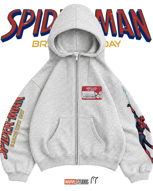 Zip Hoodie SPIDERMAN GRIS