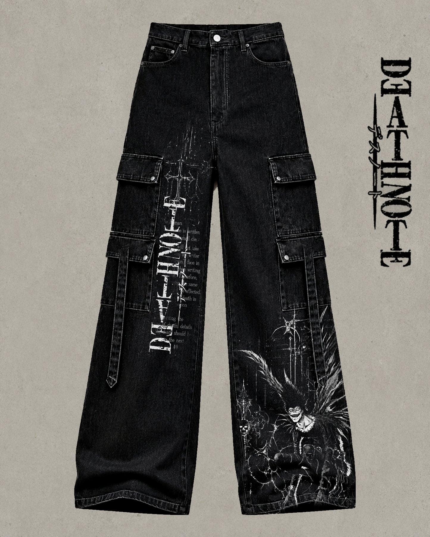 PANTALON BAGGY DE MEZCLILLA DEATH NOTE