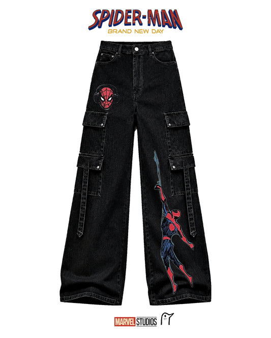 PANTALON BAGGY DE MEZCLILLA SPIDERMAN