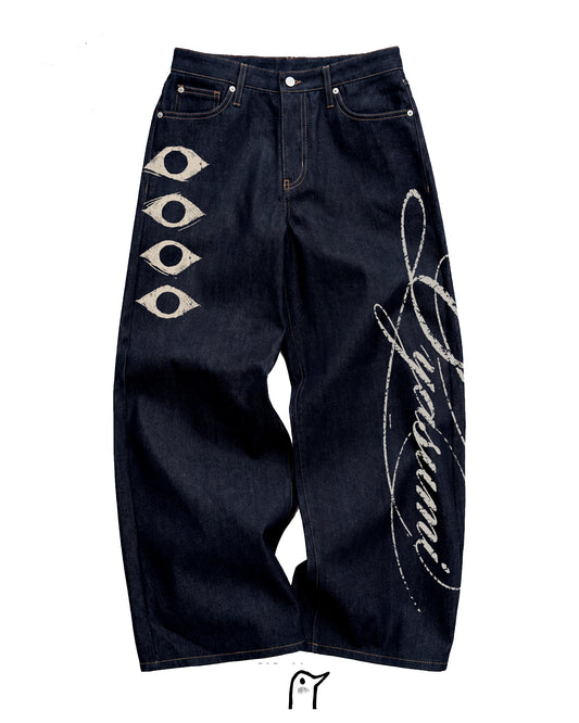 PANTALON BAGGY DE MEZCLILLA OYASUMI PUNPUN