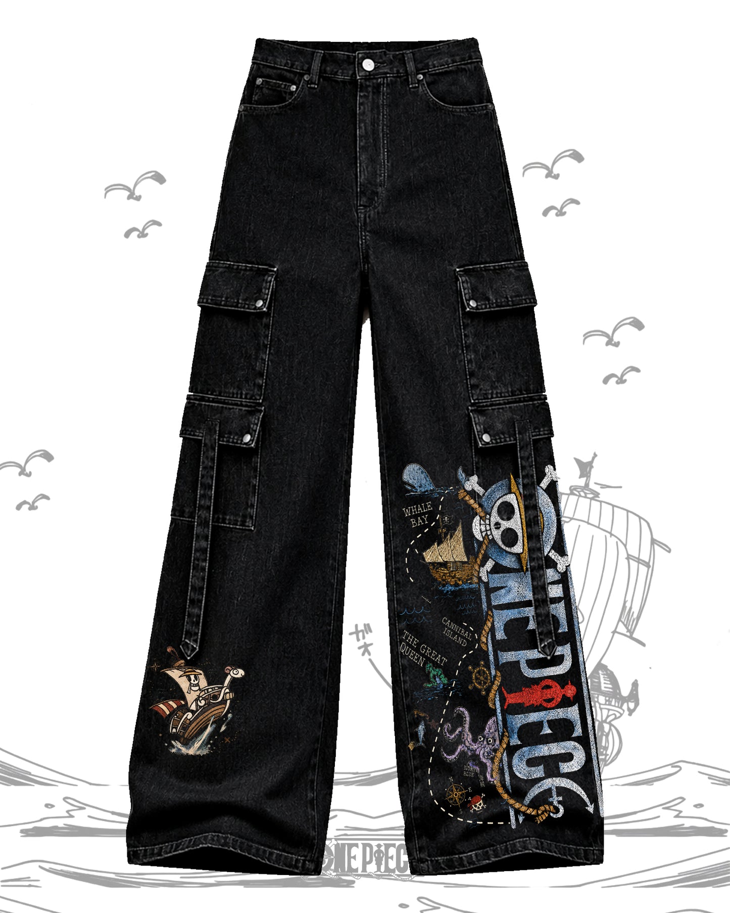 PANTALON BAGGY DE MEZCLILLA ONE PIECE