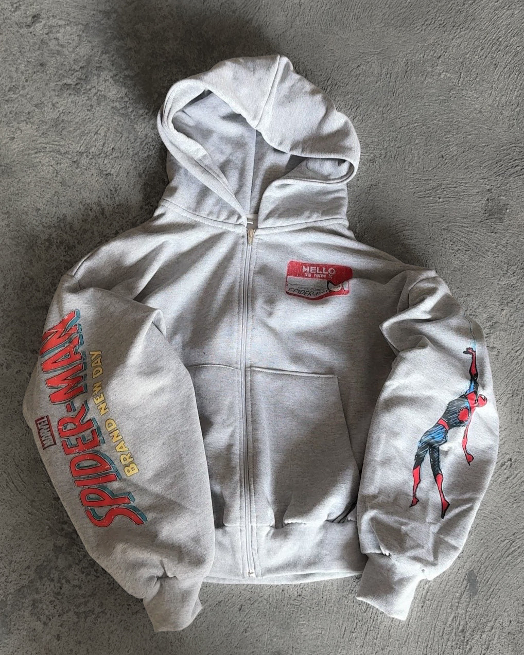 Zip Hoodie SPIDERMAN GRIS