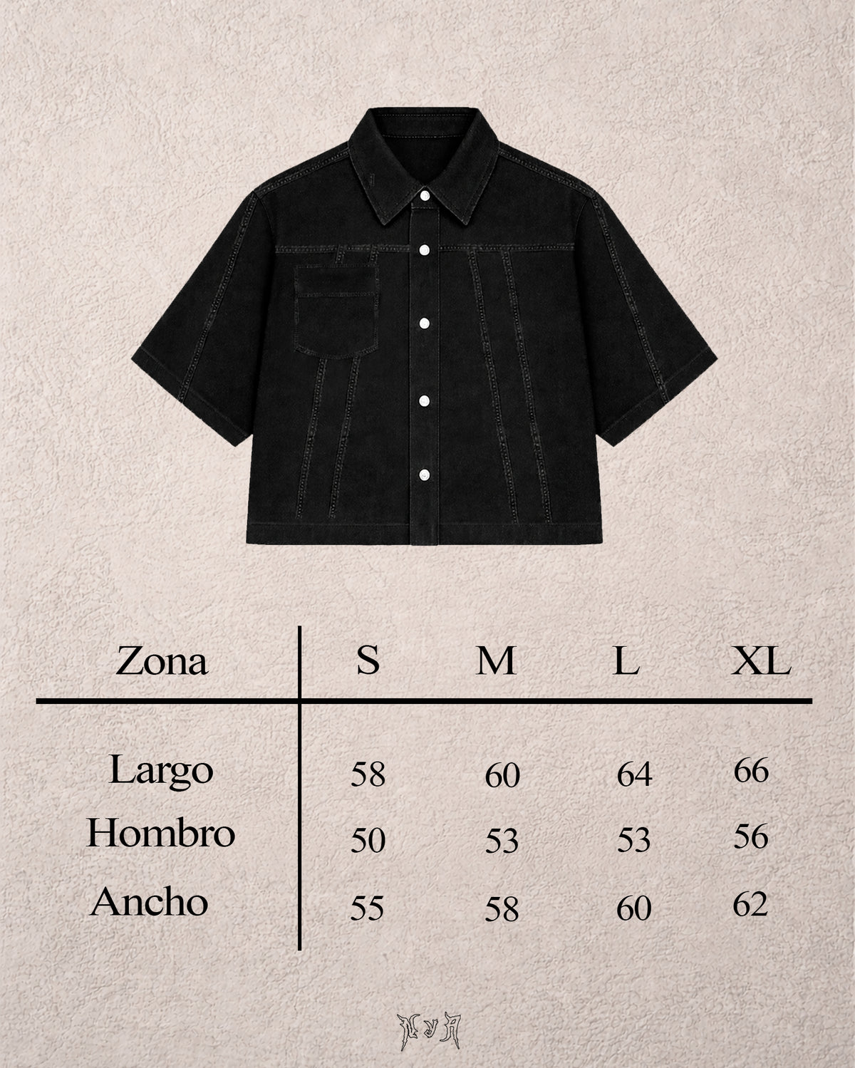Tabla de medidas de SOBRECAMISA MEZCLILLA SPIDERMAN