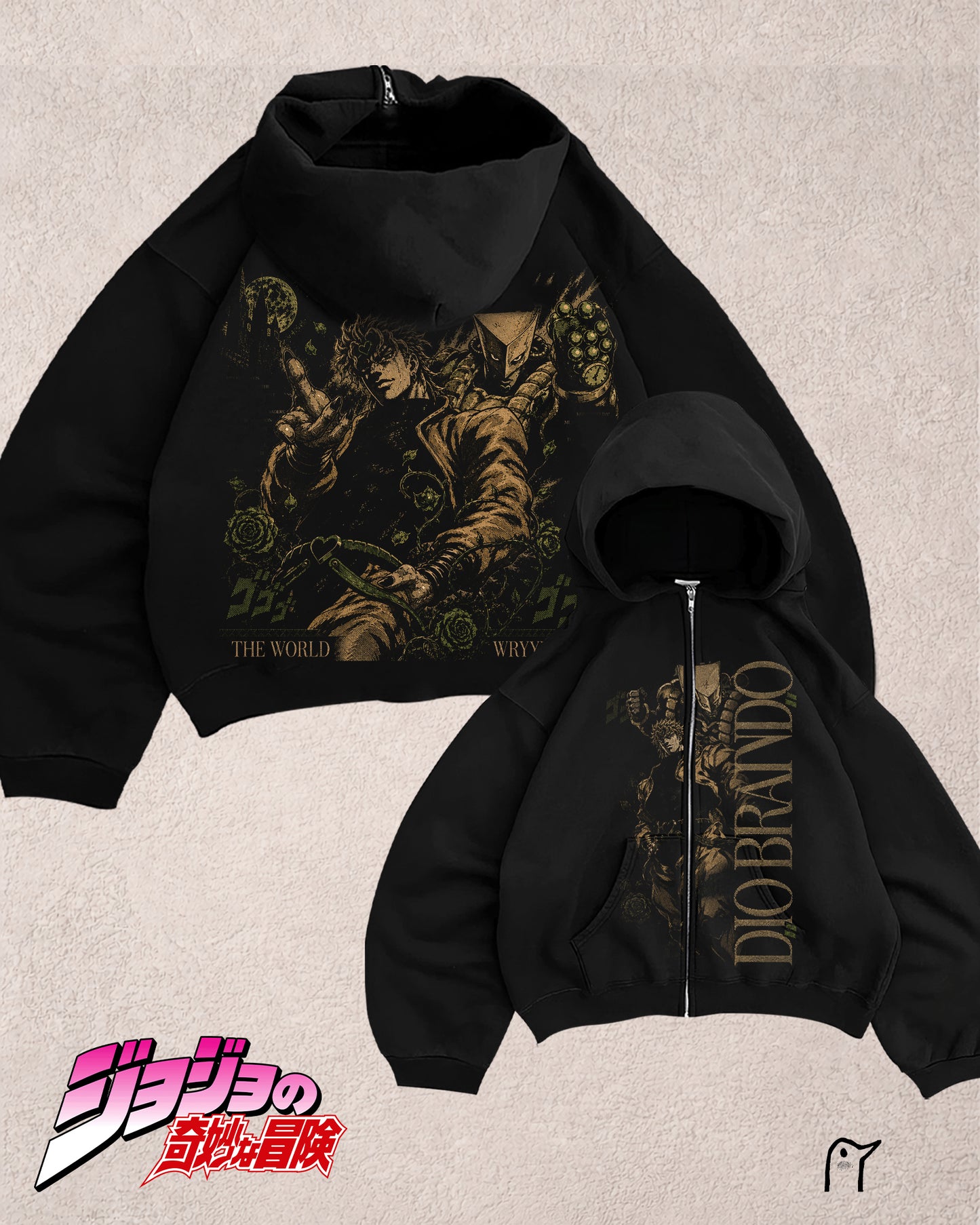 ZIP HOODIE BOXY FIT dio brando